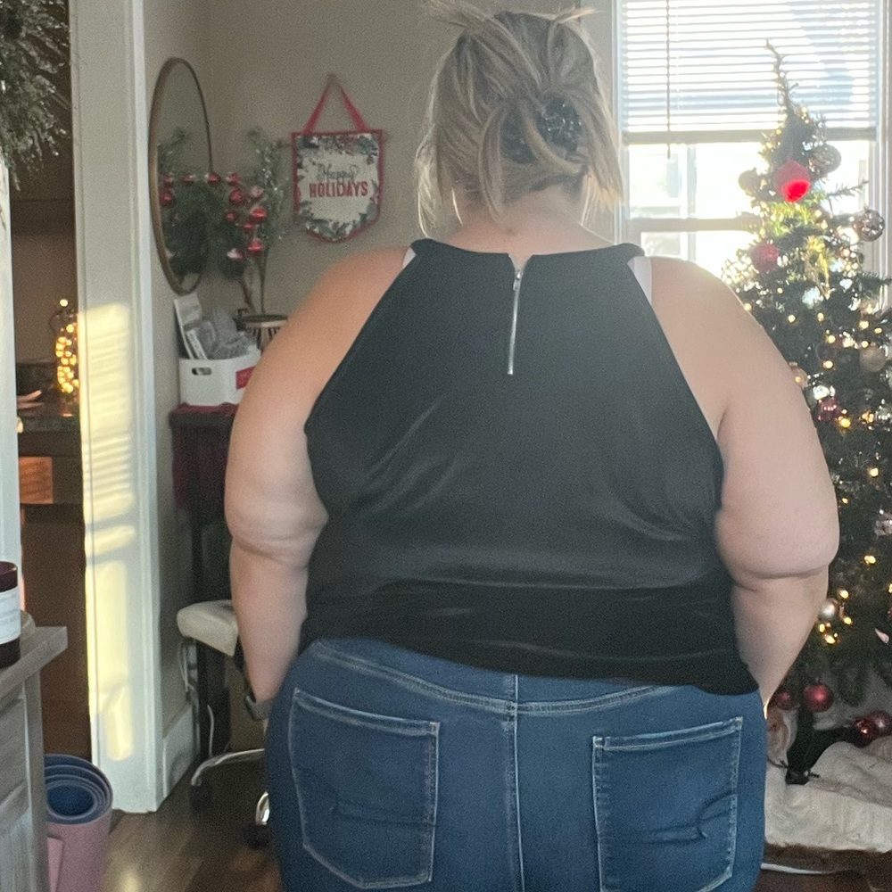 Torrid peplum velvet top - Picture 2 of 4